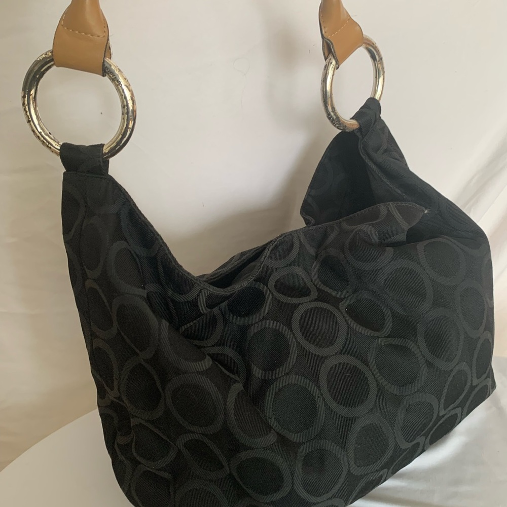Sequoia Paris handbag with leather and silver handle